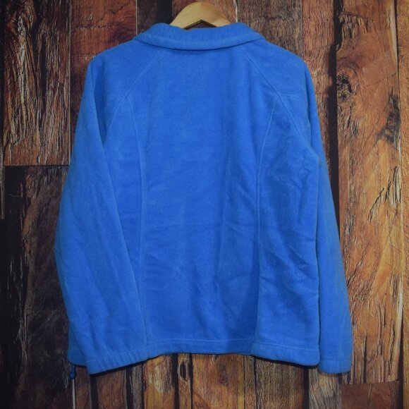 COLUMBIA Women's Sz 1X Blue Fleece Full Zip Jacket - Picture 2 of 6